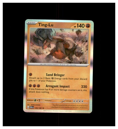 Ting-Lu 109/182 Rare Paradox Rift Pokemon Reverse Holo Lightly Played