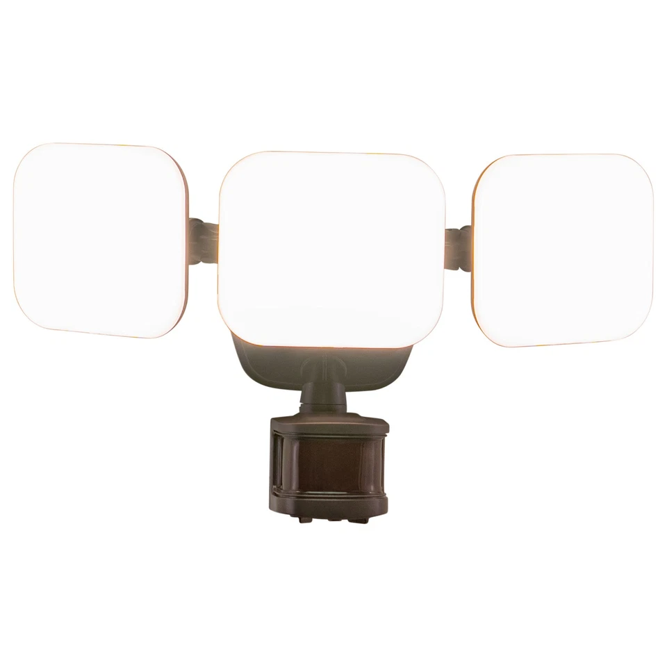 Vaxcel Lighting T0615 Theta 3 Light 14"W LED Outdoor Flood Light - Bronze - Image 3 of 4