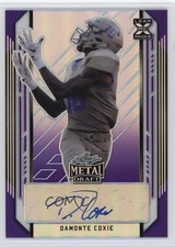 2021 Leaf Metal Draft Purple Rainbow 2/25 Damonte Coxie #BA-DC1 Auto 03rx