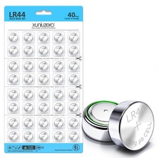 LR44 Batteries 40 Count, High Capacity AG13 357 303 SR44 L1154F A76 Premium Alka