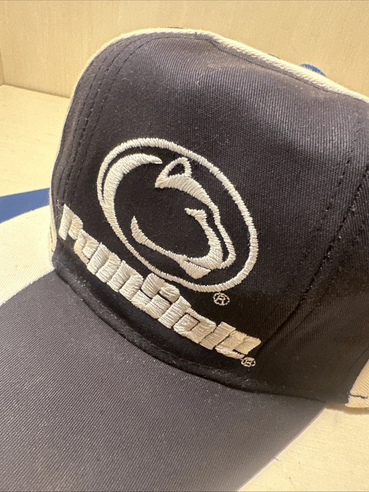 VTG 90s Penn St Nittany Lions Snapback Hat Vortex Swirl Twins Enterprise Cap - Image 2 of 4