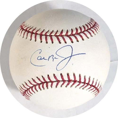 Cal Ripken Jr Autographed OML Selig Baseball MLB LH242206
