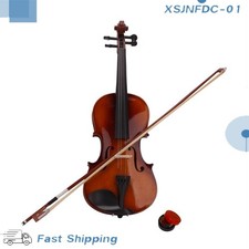 Violin Case Bow Rosin Natural New 4/4 Acoustic