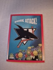 1991 Score San Jose Sharks Team Logo NHL Hockey #304 Shark Attack! 