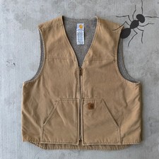 Carhartt V26 brown Sherpa work wear vest XL
