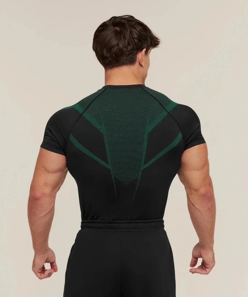 Gymshark Onyx 5.0 v5 Seamless T-Shirt Black/Lift Green SIZE MEDIUM Ships Fast ✅ - Image 4 of 4