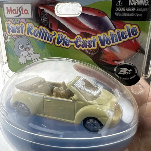 Volkswagen Beatle VW Bug - Maisto Fast Rollin' 1:64 DIE-CAST EGG ๐ฆ - Picture 2 of 7