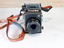 Great Wall DF-4 6x6 6x4.5 Medium Format Camera 90mm f/3.5 Lens w Case Strap