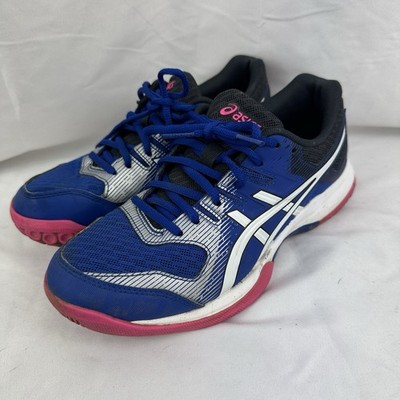 Asics Gel-Rocket 9 Damen Volleyballschuhe: Blau und Pink UK 5 US 7 EU 38