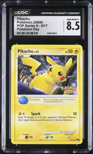 Pikachu graded CGC 8.5 for sale on eBay