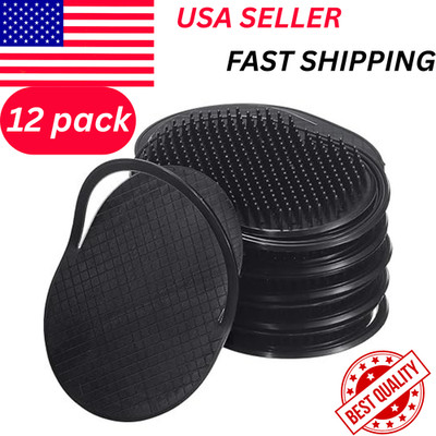 12Pk Pocket Hair Comb Shampoo Brush Men Beard Mustache Palm Travel Scalp Massage