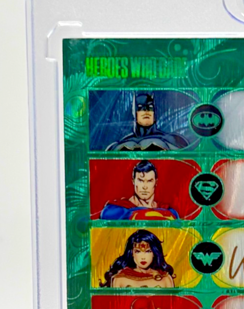 2025 Kakawow Aura DC Seven Script Art Card Green /25 ADC-QGR-02