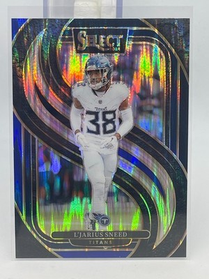 2024 Select Prizm Black and Blue Shock #179 L'Jarius Sneed