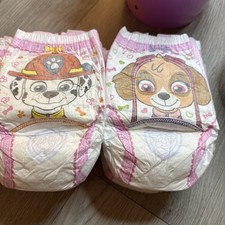 14 Girls Training Pants 2T-3t Pull UPS Paw patrol Easy UPS Disposable Training