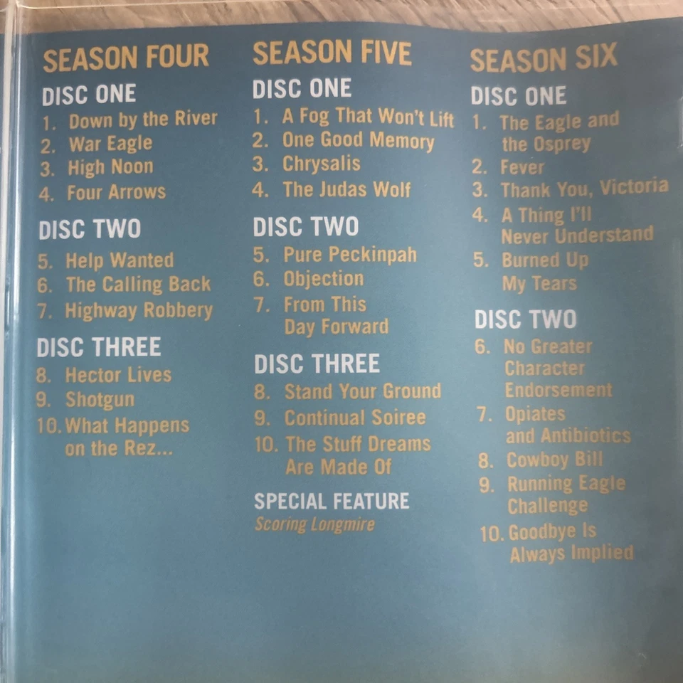 Longmire: The Complete Series Season 1-6 DVD, 2018, 15-Disc Set - Image 3 of 4