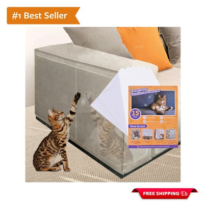 #ad Transparent Cat Scratch Guards 15 Self Adhesive Furniture Protectors for Pets $8.99