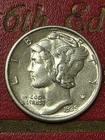 RARE MS  !! 1939-P Mercury Silver Dime  "ABSOLUTELY GEM BU"  TONS OF LUSTER FSB