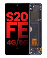 OLED Screen Samsung Galaxy S20 FE Display Replacement With Frame Fingerprint