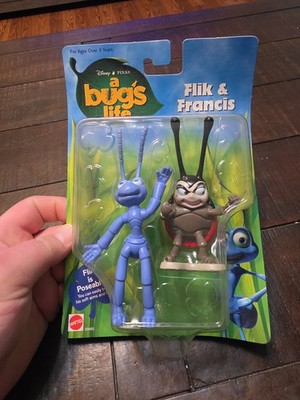 NEW! Disney Pixar A Bug s Life Flik & Francis Figures Mattel, Like Is Poseable