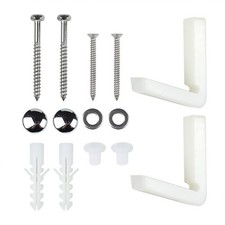 1Set L-type Angled Floor Toilet Pan/Bidet Fixing Bolt Screw Kit Bathroom Fitting