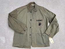 Original Unissued USMC WWII P41 HBT Utility Jacket w/ Maker Label Size 40