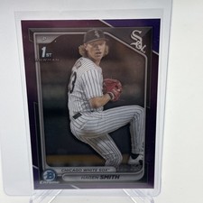 2024 Bowman Draft Hagen Smith #BDC-2 1st Purple Refractor /250 White Sox