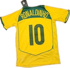 Camiseta Nike Brasil Total 90 Ronaldinho #10 Para Hombre S Pequeña Fútbol 2024 Fútbol