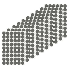 540 Pcs Dia. 21mm/0.8" Hole Cover Stickers, Pure Black
