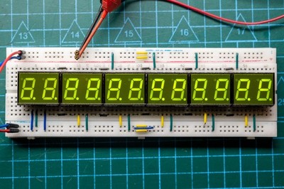 RFT VQE24 LED 7segmentanzeige gem. Anode grün 13mm 2digit NOS