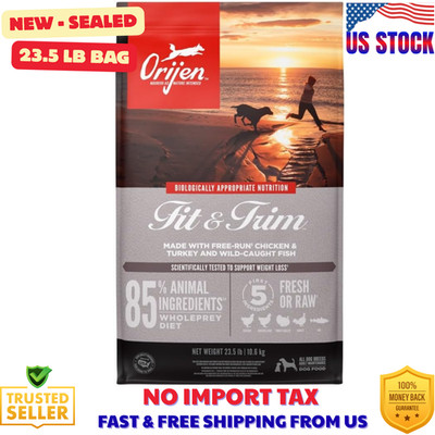 ORIJEN Grain Free High Protein Dry Dog Food Fit & Trim Recipe 23.5lb Bag