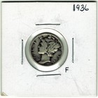 Lot of 3 Mercury Silver Dimes 90% Silver P & D Mint Coin - 1936, 1936D, 1937D — photo 3