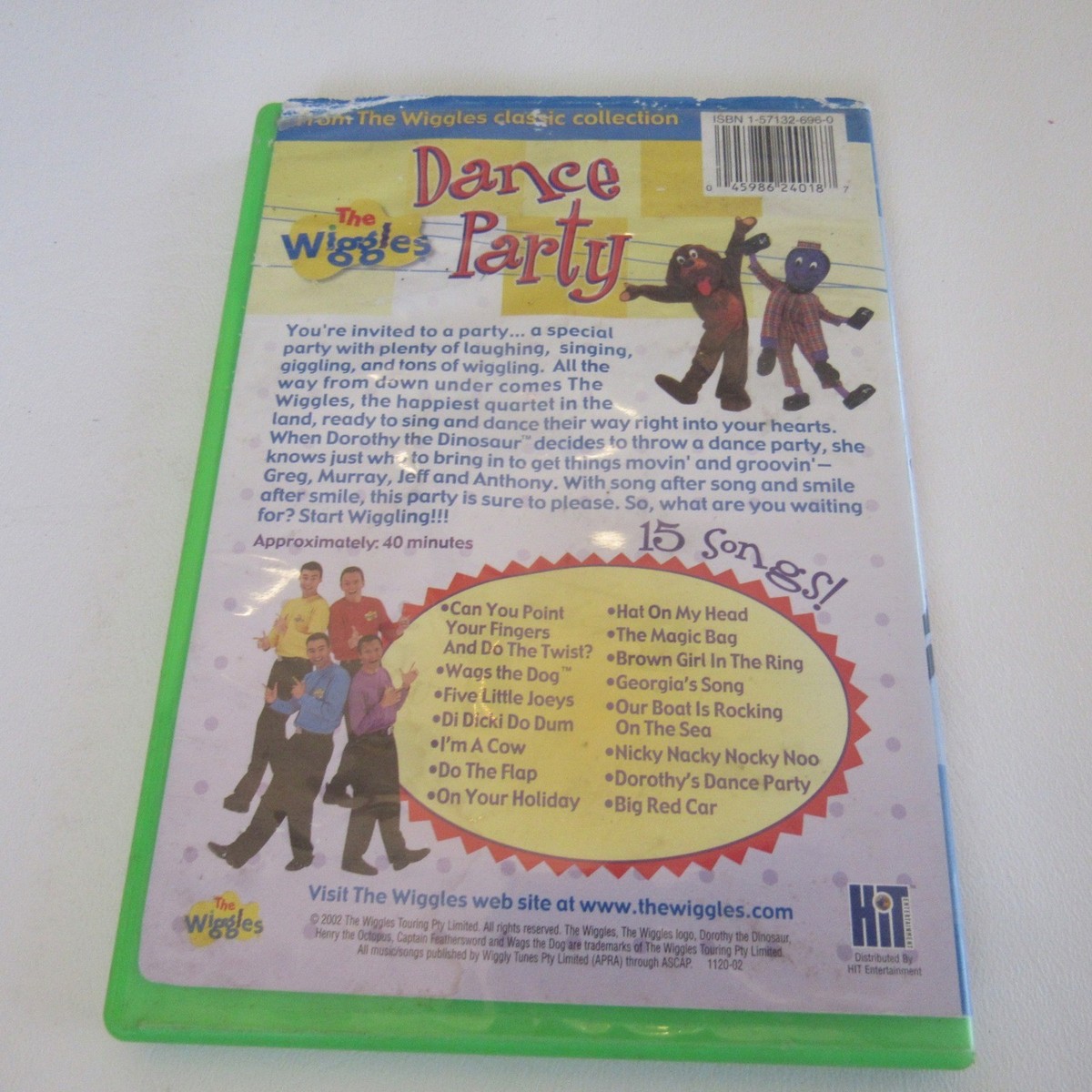 The Wiggles Dance Party DVD 2002 HIT Entertainment 15 Songs 40
