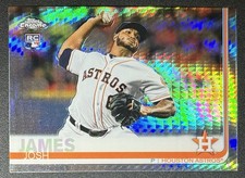 2019 Topps Chrome #55 Josh James Prism Refractor RC