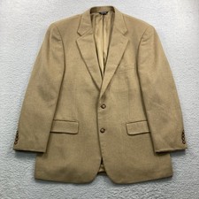 Vintage Paul Fredrick Camel Hair Blazer Sport Coat Men 42R Tan 2 Button Jacket