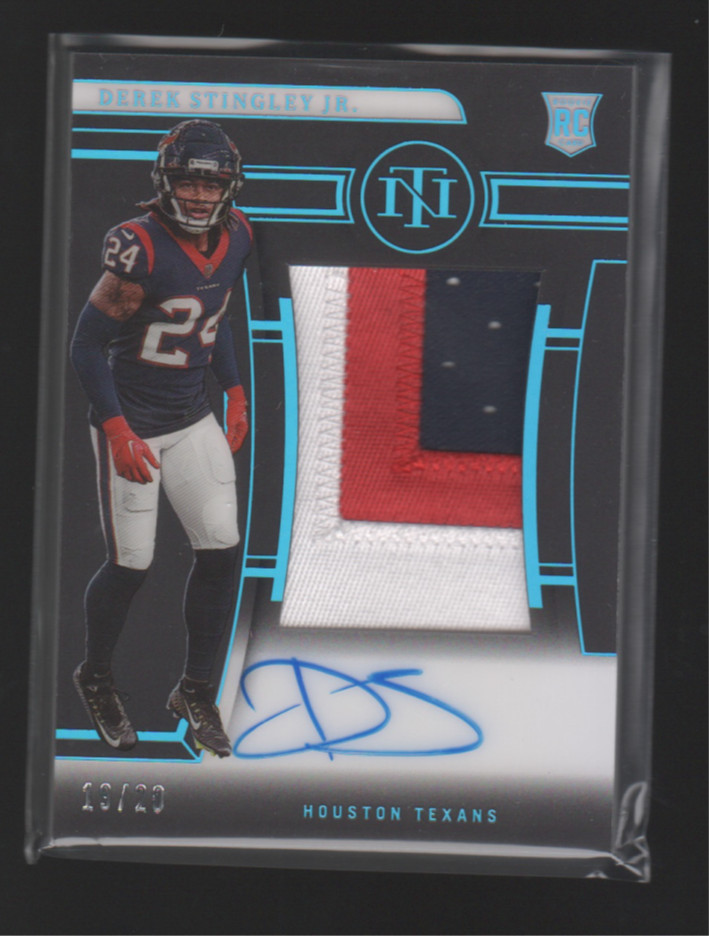 2022 National Treasures Derek Stingley Jr. True RPA Midnight /20 #197 Texans RC