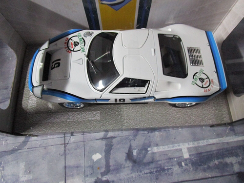 FORD GT40 GT 40 Racing Agola Championship 1973 #19 blu bianco Solido 1:18 - Foto 4 di 5