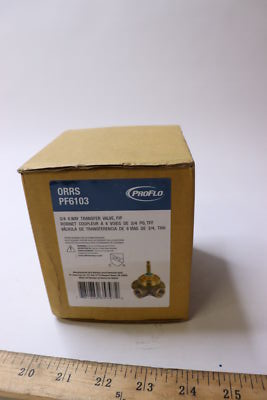 #ad Proflo Orrs Rough In Transfer Valve 3 4quot; NPT PF6103 $51.47
