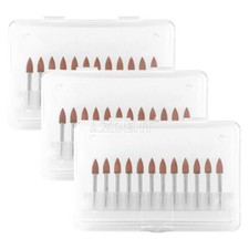 3X 12pcs/kit Dental 0413 Brownie Polishers Friction Grip FG Mini Points 1.6mm