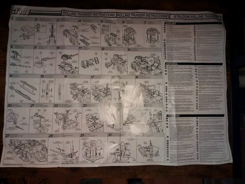 Hasbro GI Joe The Action Force Rolling Thunder 1988 - Boxed - near complete - Picture 17 of 19