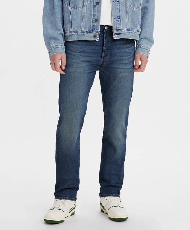 ✨米国製✨ リーバイスLevi's501 ボタンアップ青　ブルー アメリカ製M Levi's リーバイス 44501-0022 米国製 復刻 LVC 大戦モデル BIGE