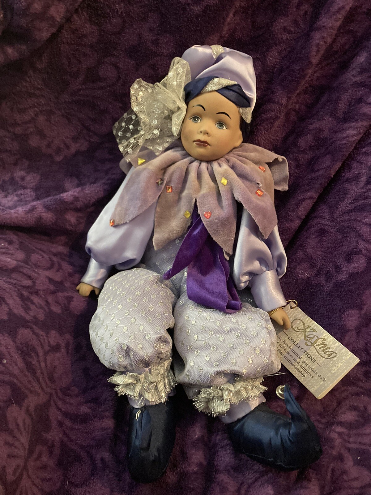 Kasma Collection Clown/Jester Porcelain Doll Approx 22” eBay