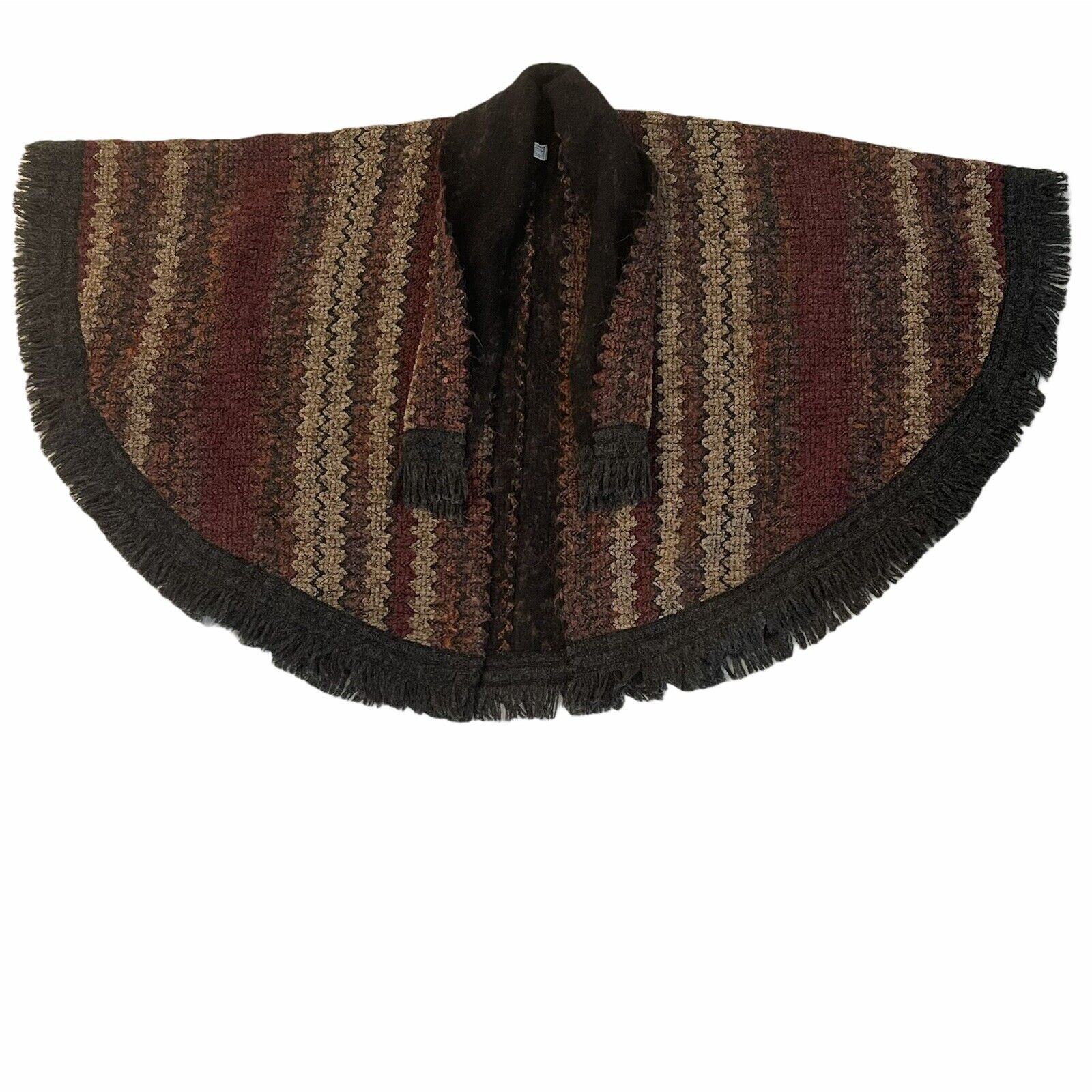 Oscar De La Renta Poncho Sweater Cape with Attach… - image 1