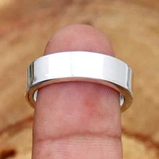 Plain Ring Band Ring 925 Sterling Silver Wide Band Statement Handmade All Size