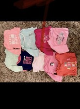 Infant Girl 3 Month One Piece Lot Of 9 long and short sleeve Baby Some Carter
