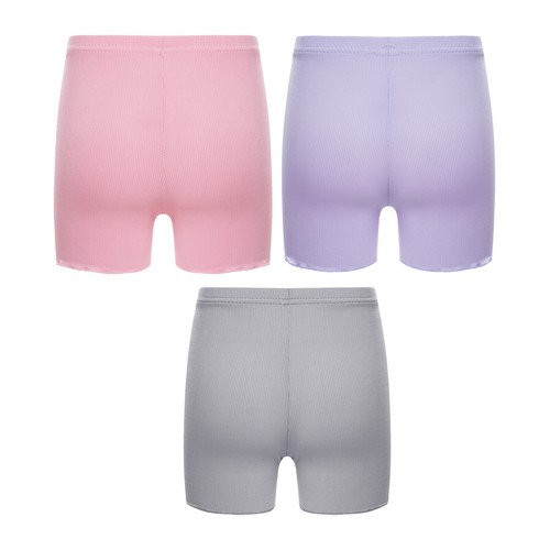 Girls Modal Shorts Under Dress Dance Bike Shorts for Playground Gym Sport 3 Pack - Picture 92 of 156