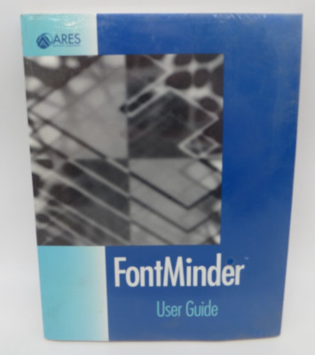 FontMinder 3.5'' Floppy Disk Ares Software computer program disk and user guide