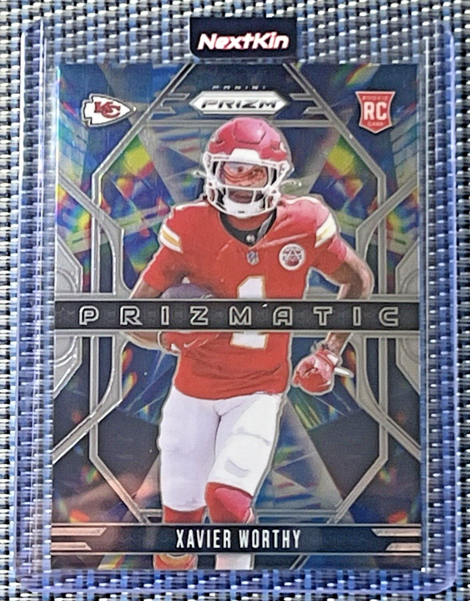 2024-25 Panini Prizm FOOTBALL Prizmatic 14 Xavier Worthy RC Chiefs