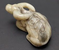 中国玉石彫刻 牛アンティーク骨董 中国玉石彫刻 牛アンティーク骨董