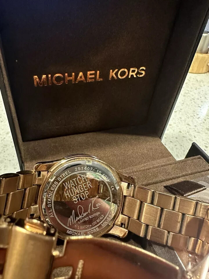Michael Kors “Hunger Stop 100 Series” All Stainless STEEL MK5972