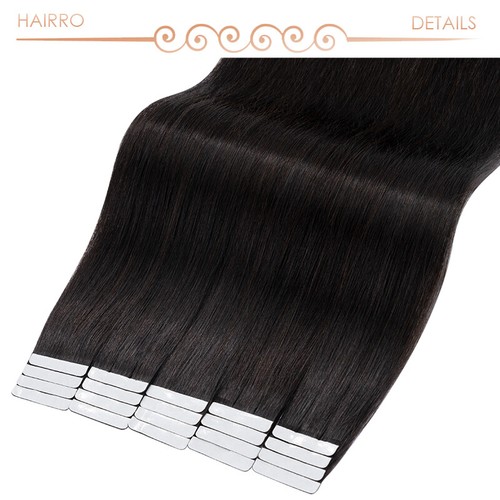 Tape In 100% Real Human Hair Extensions Skin Wefts 9A Thick Double Drawn Seamles - Picture 21 of 56